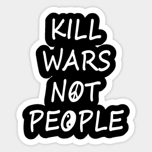 KILL WARS W/B Sticker